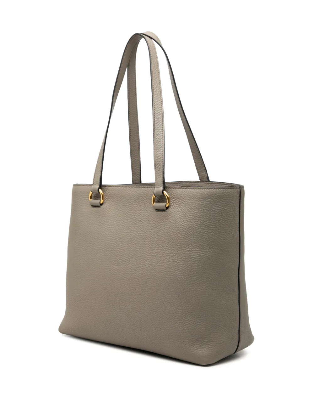 Prada Pre-owned 2000-2013 Vitello Daino Canapa Logo Tote Bag in Brown, view 3