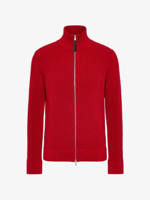 Maison Margiela ribbed zip-up sweatshirt