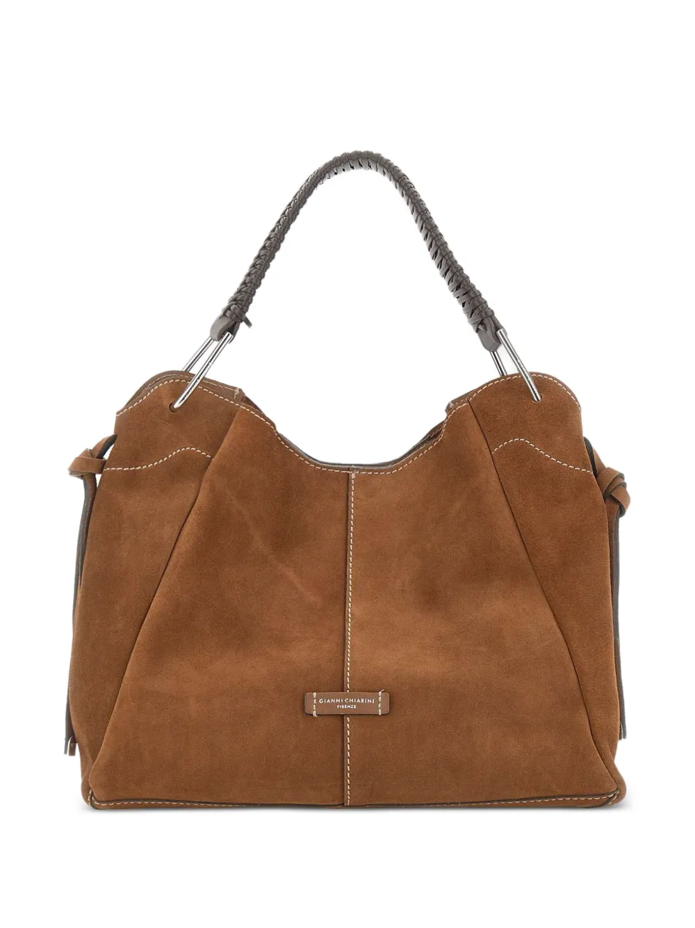 GIANNI CHIARINI Borsa a spalla Era in pelle scamosciata - Marrone