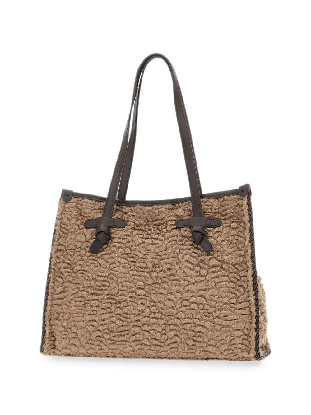 MARCELLA CLUB Marcella schoudertas met dierenpatroon Beige