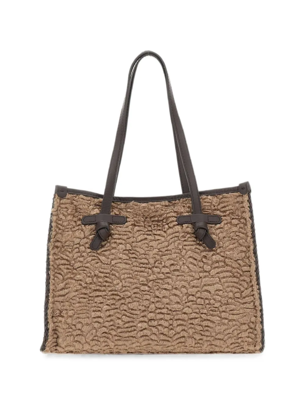 MARCELLA CLUB Marcella animalier-pattern shoulder bag - Toni neutri