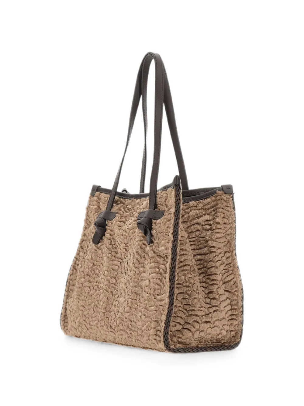 MARCELLA CLUB Marcella schoudertas met dierenpatroon Beige
