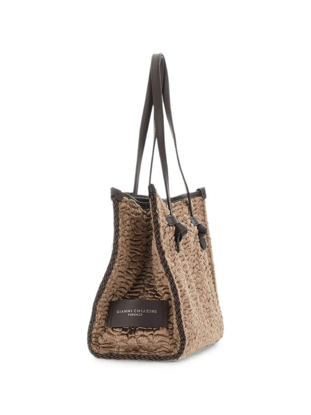 MARCELLA CLUB Marcella schoudertas met dierenpatroon Beige