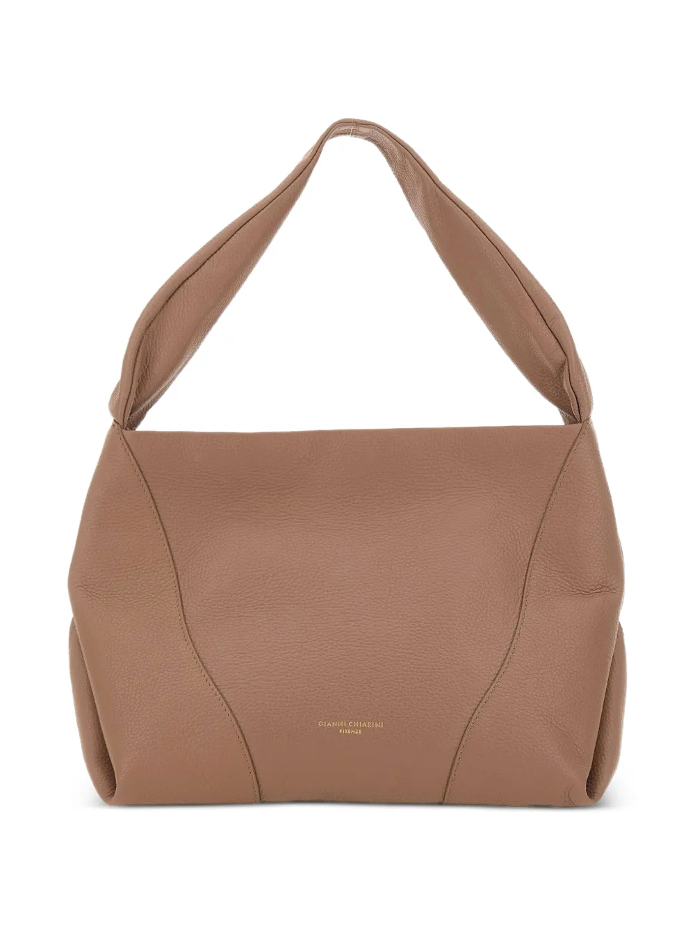 GIANNI CHIARINI Suria grained leather shoulder bag - Toni neutri