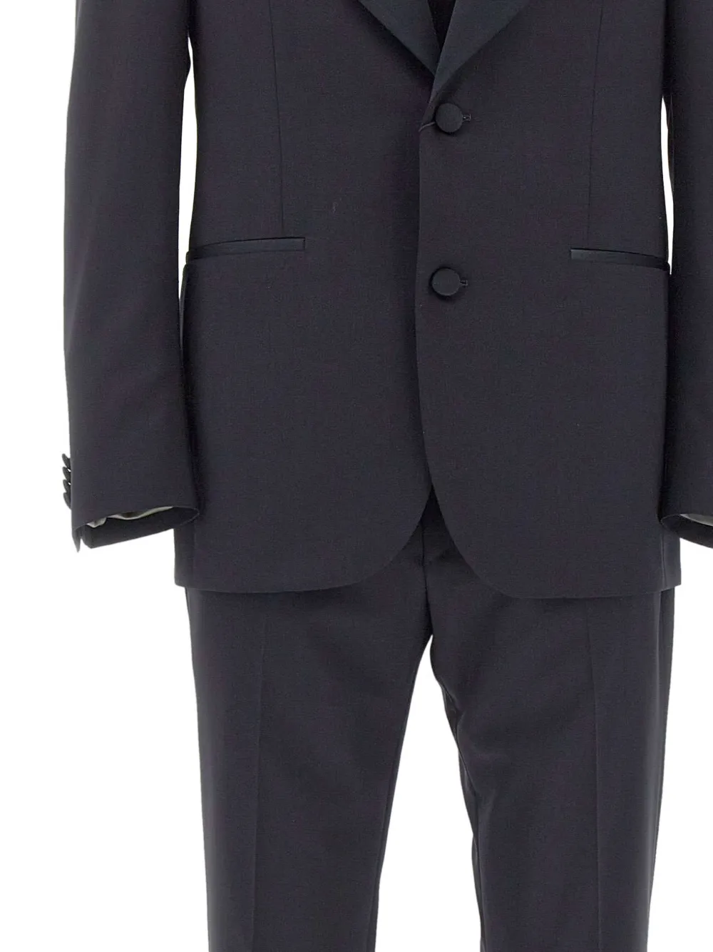 Corneliani Driedelig pak met sjaalrevers Grijs