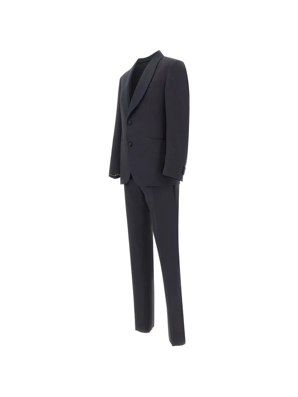 Corneliani Driedelig pak met sjaalrevers Grijs