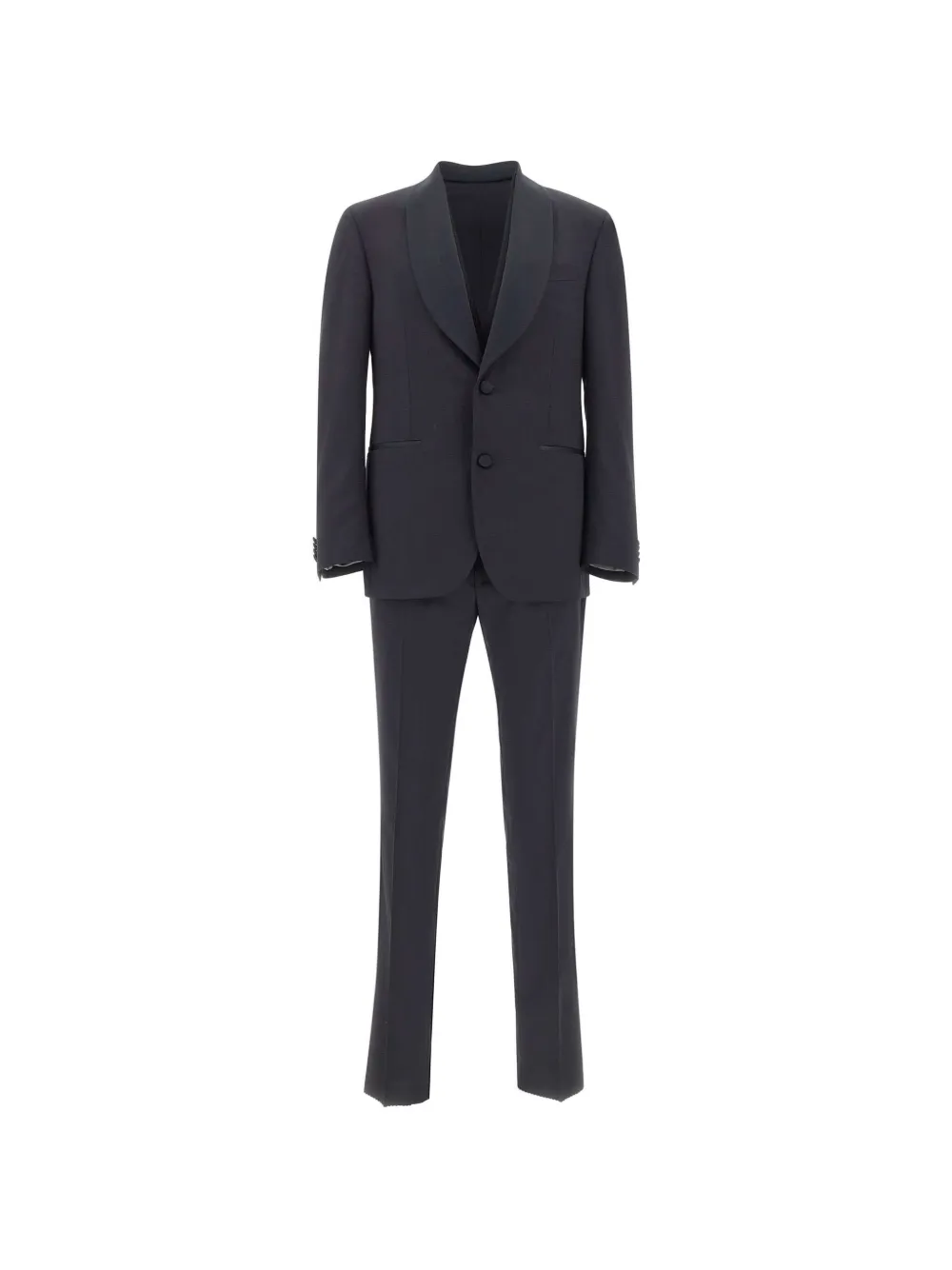 Corneliani satin shawl-lapel three-piece suit - Grigio