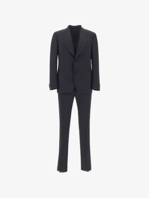 Corneliani costume trois pièces en satin à col châle