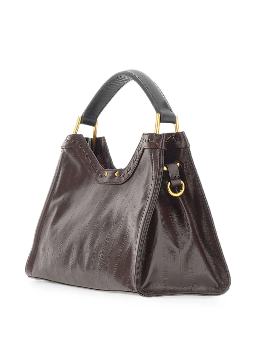 GIANNI CHIARINI Medium Aurora schoudertas met gestreept effect Paars