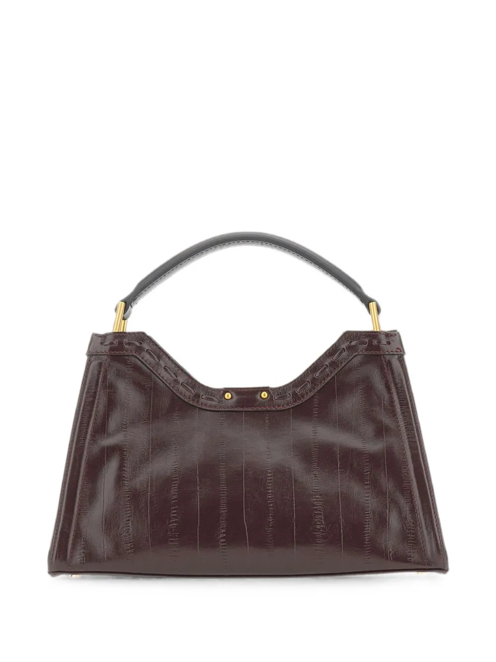 GIANNI CHIARINI medium Aurora striped-effect shoulder bag - Viola