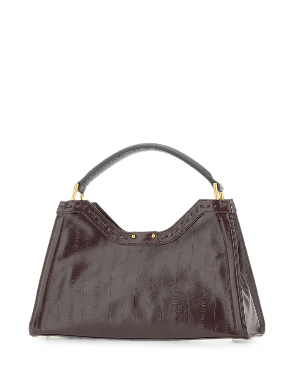 GIANNI CHIARINI Medium Aurora schoudertas met gestreept effect Paars