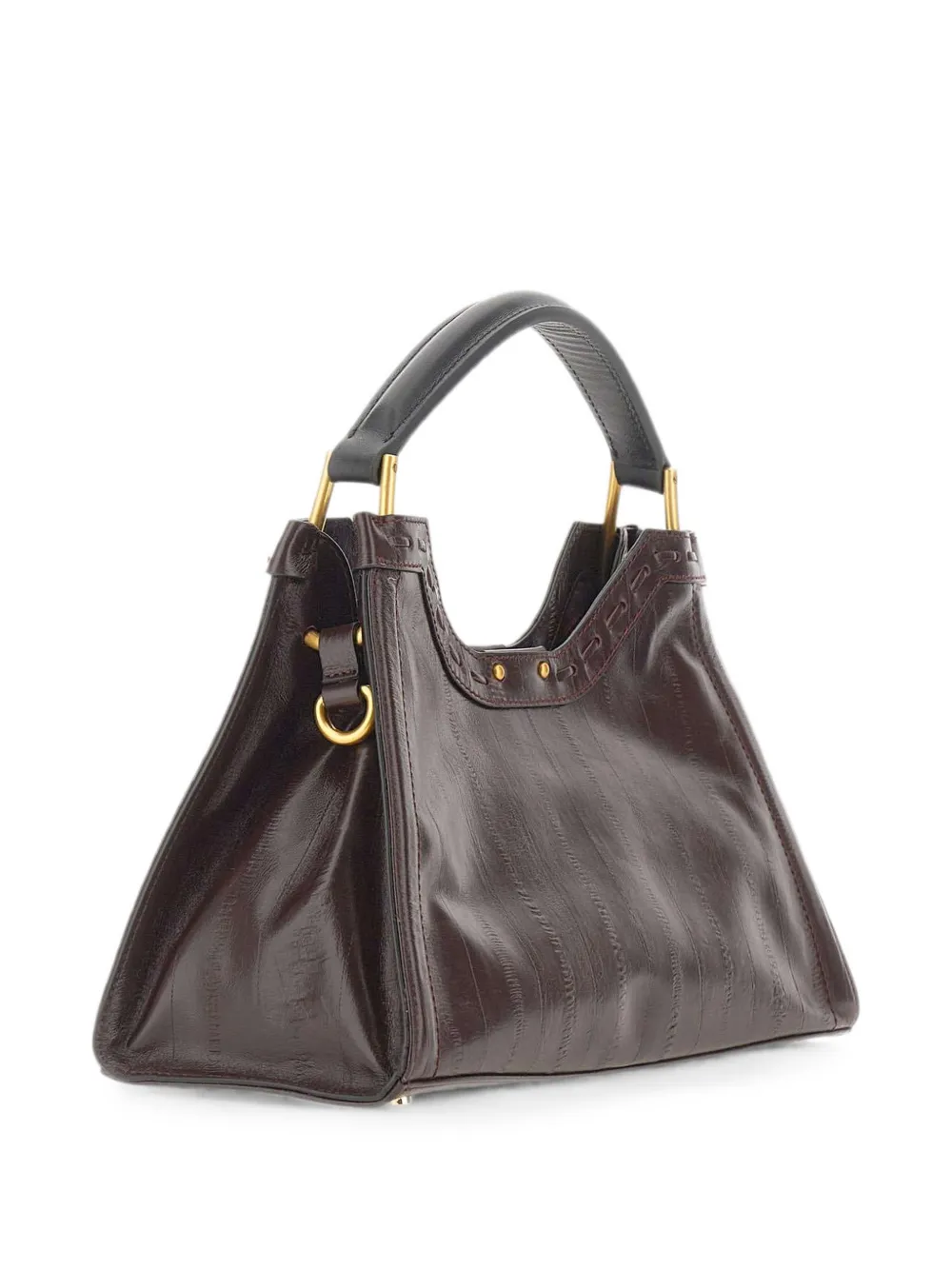 GIANNI CHIARINI Medium Aurora schoudertas met gestreept effect Paars