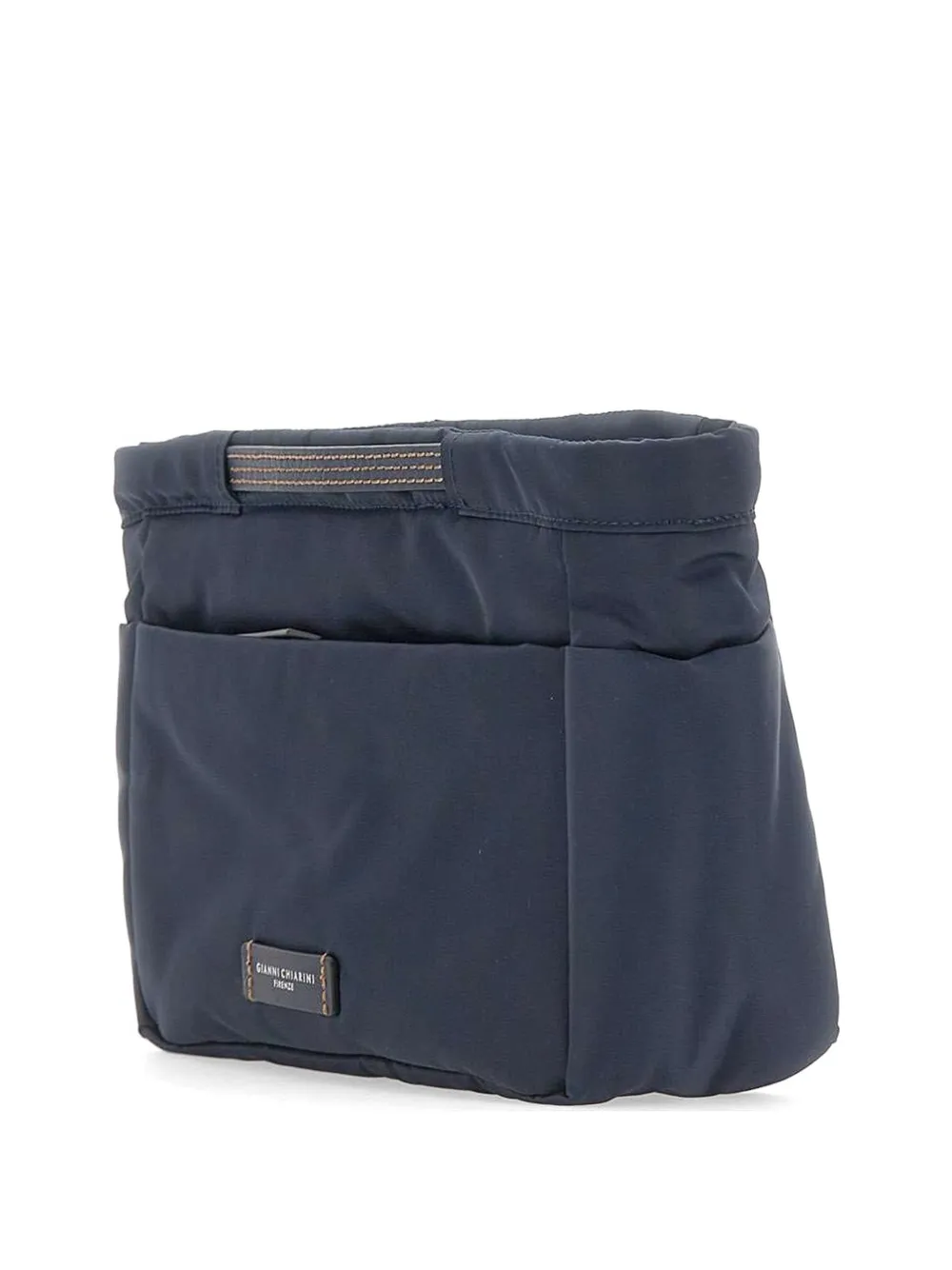 GIANNI CHIARINI BAGSinBAG contrast-stitching clutch bag - Blu