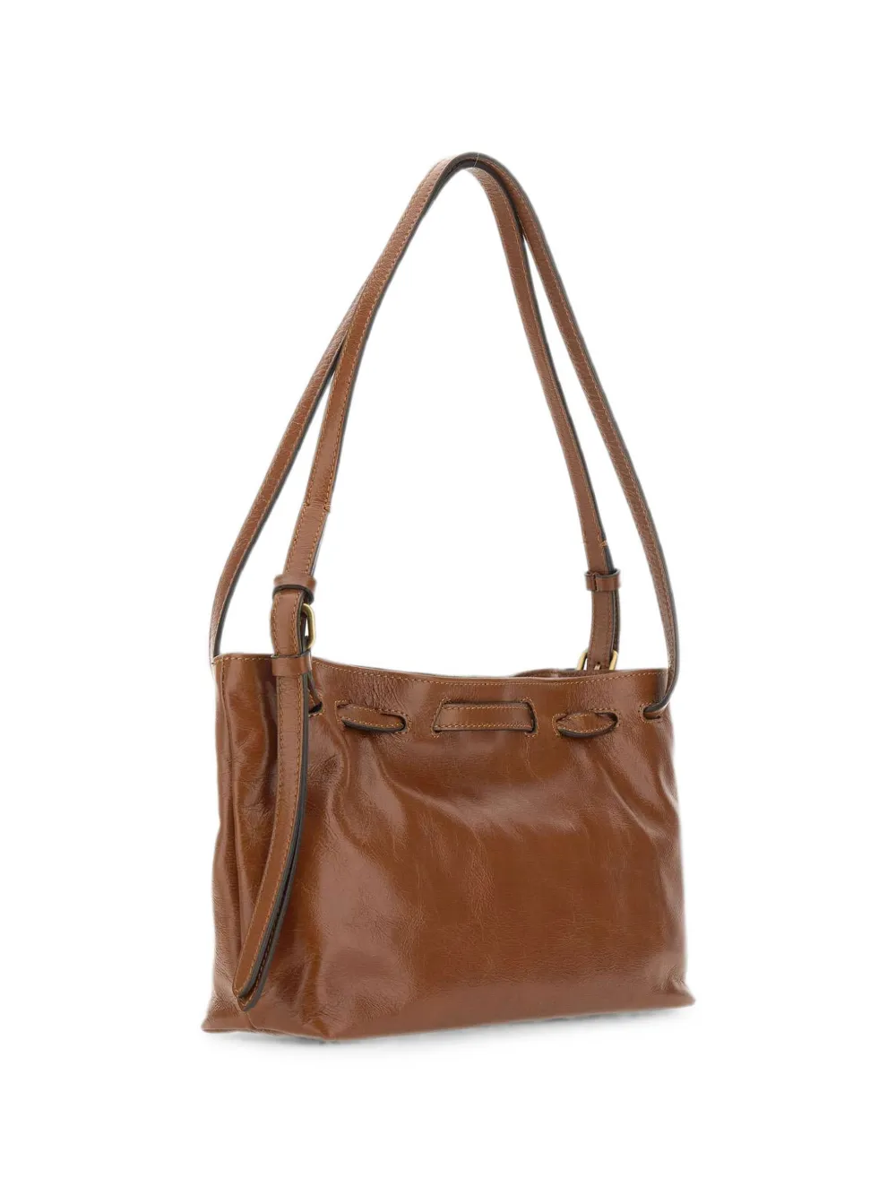 GIANNI CHIARINI Mimi leren schoudertas Bruin