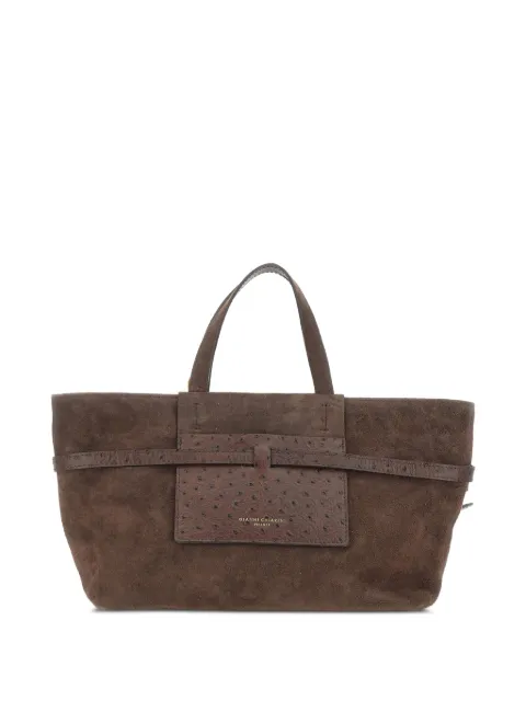 GIANNI CHIARINI sac cabas Belty en daim à effet autruche