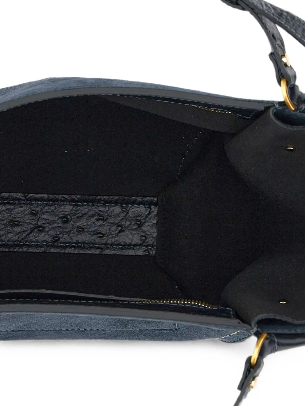 GIANNI CHIARINI Bloom suède schoudertas Blauw