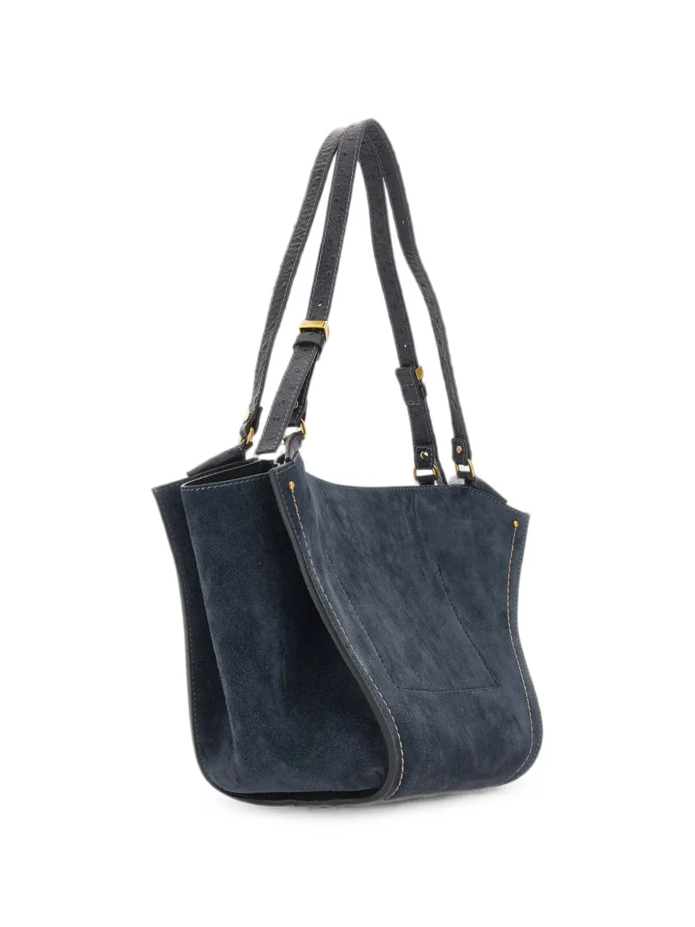 GIANNI CHIARINI Bloom suède schoudertas Blauw