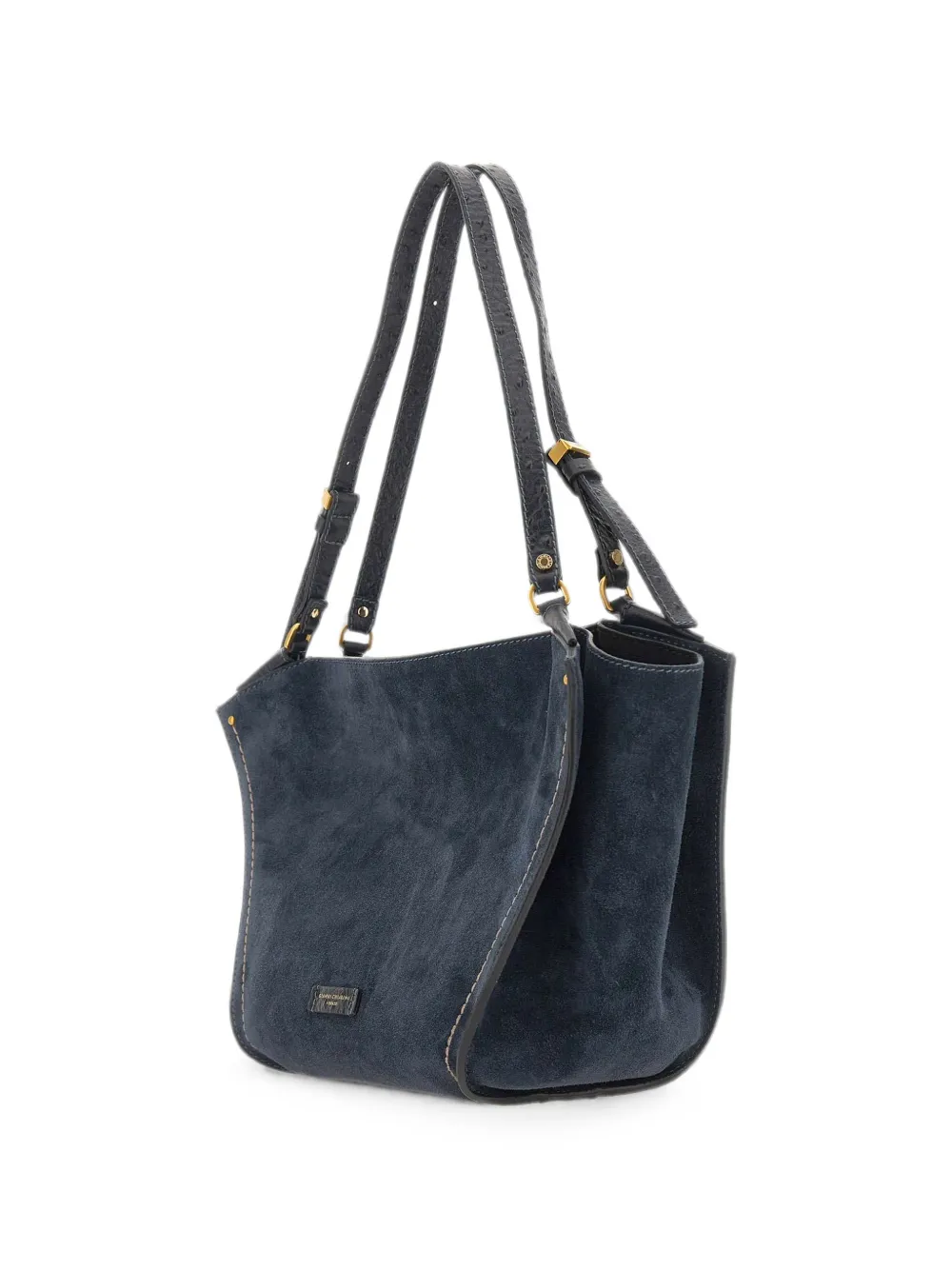GIANNI CHIARINI Bloom suède schoudertas Blauw