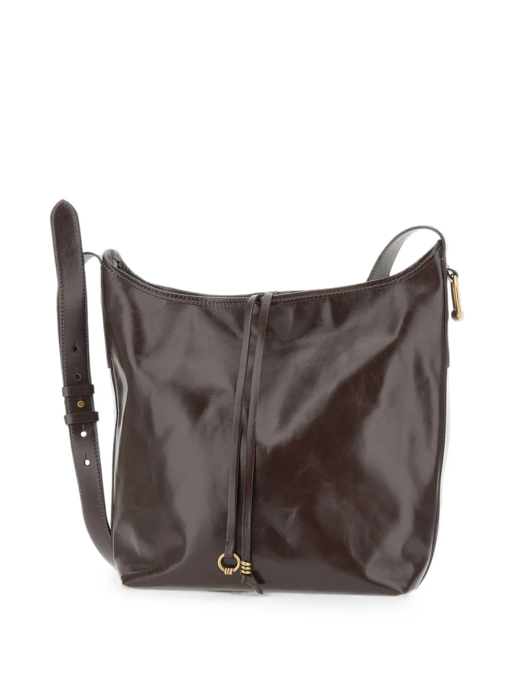 GIANNI CHIARINI Carla leren schoudertas Bruin