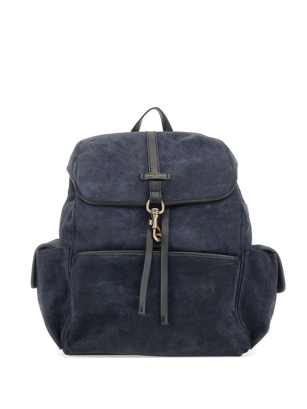 GIANNI CHIARINI Berlino suede backpack - Blu