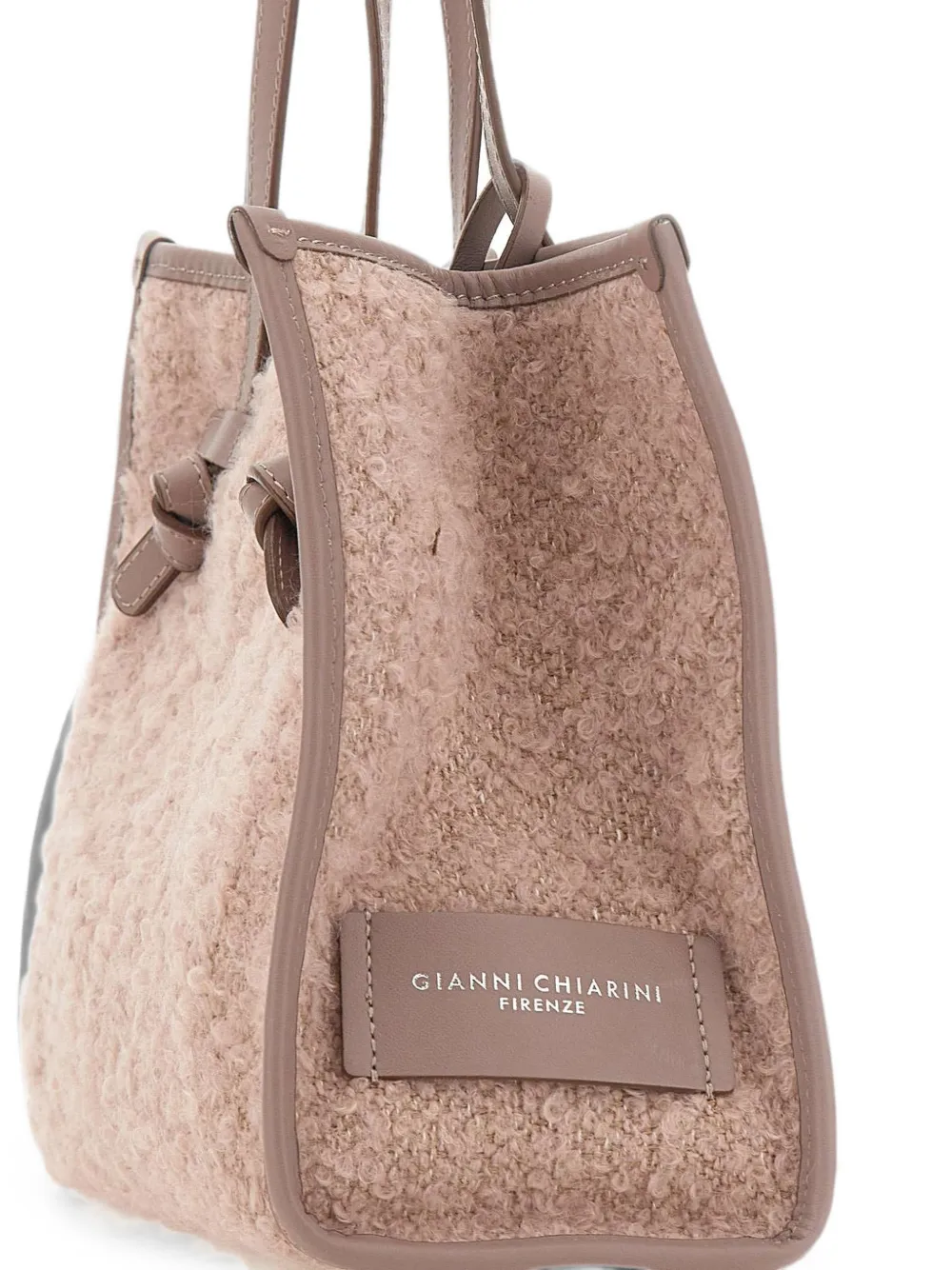 MARCELLA CLUB Marcella schoudertas met bouclé-effect Roze