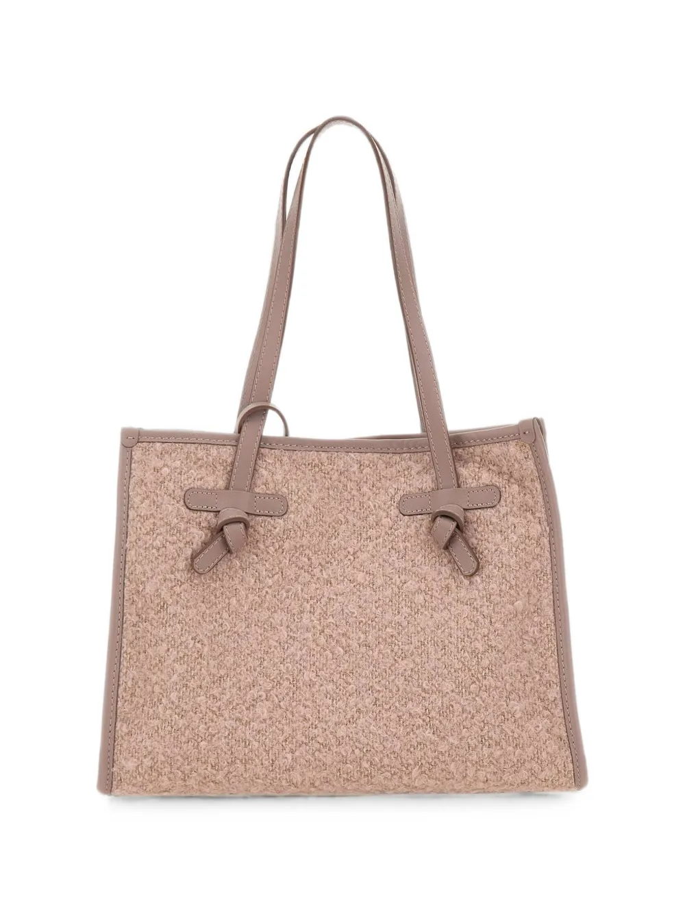 MARCELLA CLUB Marcella bouclé-effect shoulder bag - Rosa