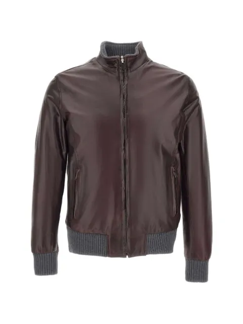 VOLFAGLI 12 Bomber reversible leather jacket