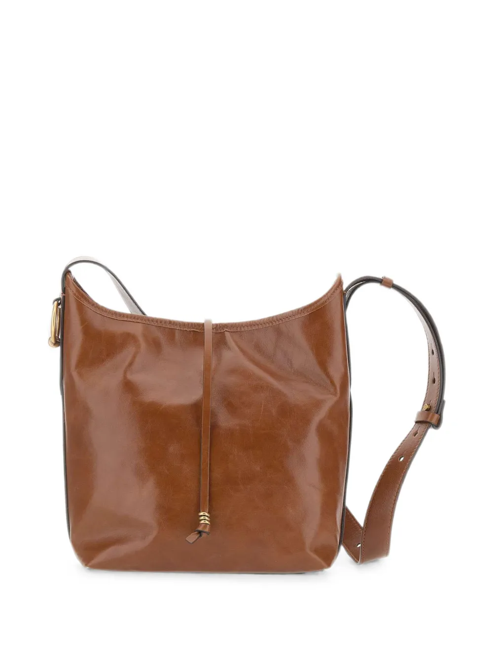 GIANNI CHIARINI Carla leren schoudertas Bruin