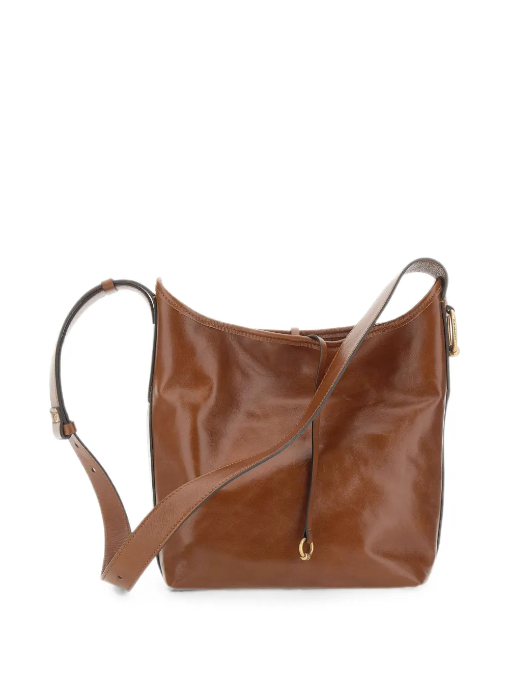 GIANNI CHIARINI Carla leren schoudertas Bruin