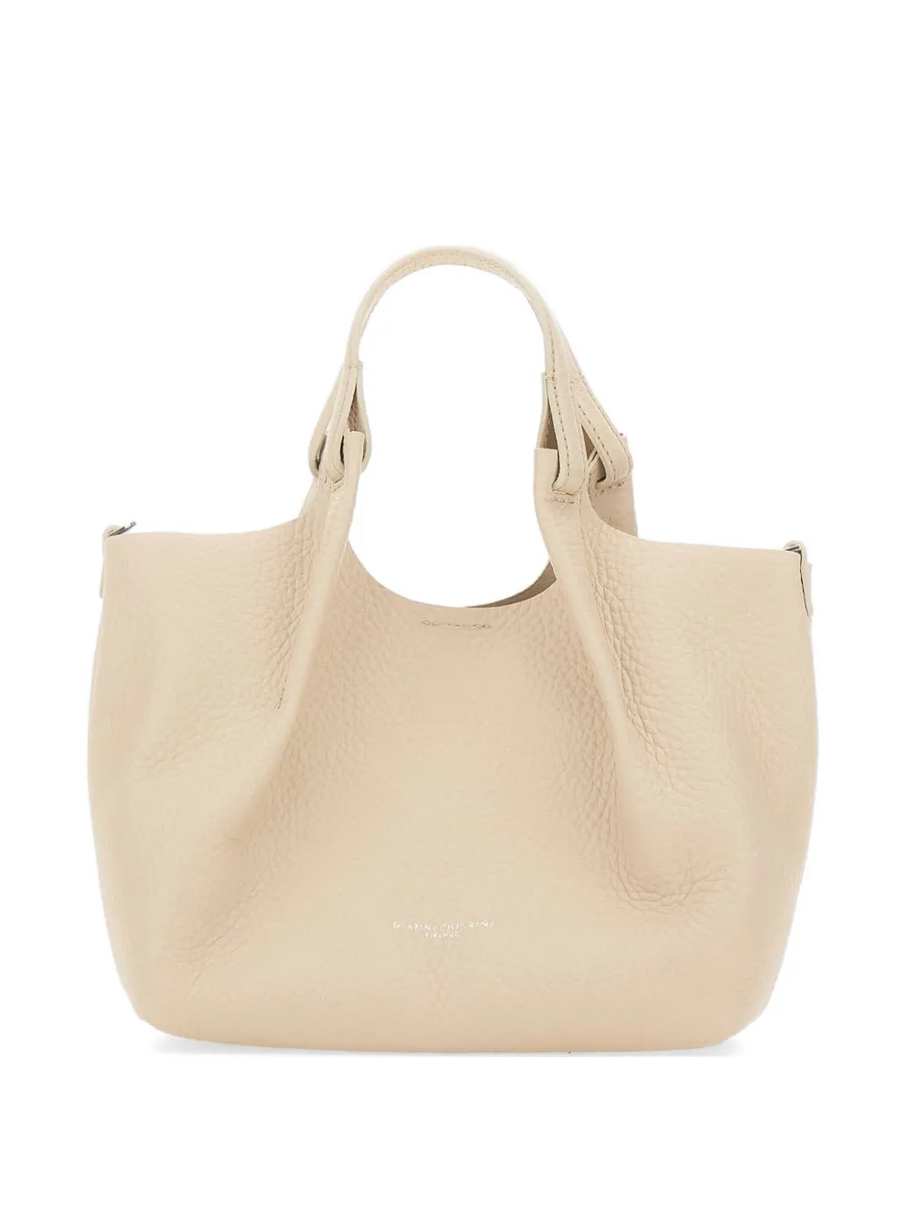 GIANNI CHIARINI medium Dua pebble-leather tote bag - Toni neutri
