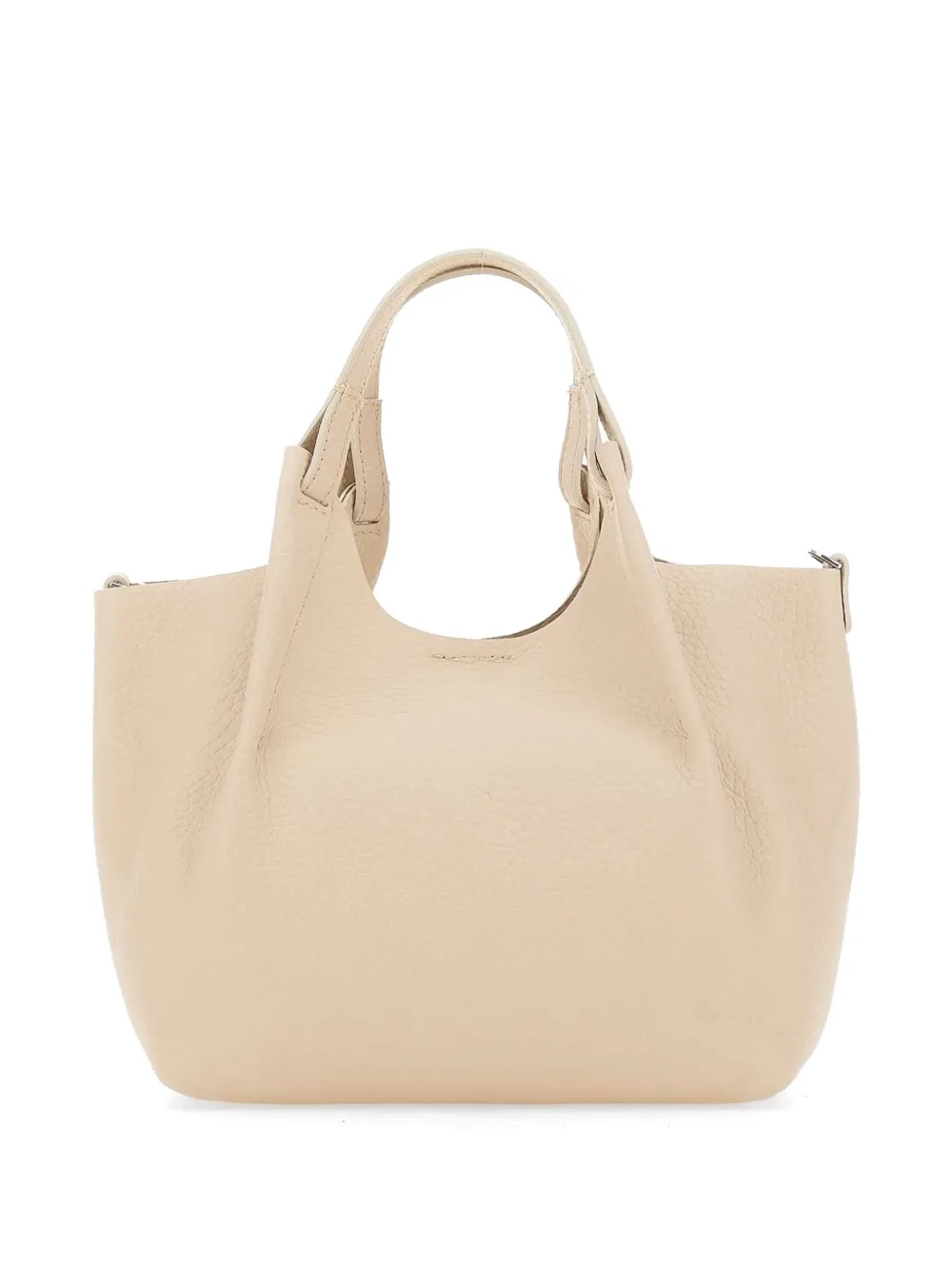 GIANNI CHIARINI Dua medium leren shopper Beige