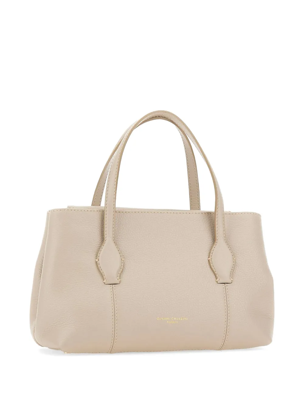 GIANNI CHIARINI Vicky leren shopper Beige