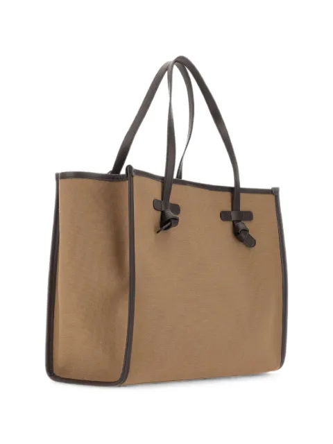 MARCELLA CLUB Marcella leather-trimmed tote bag