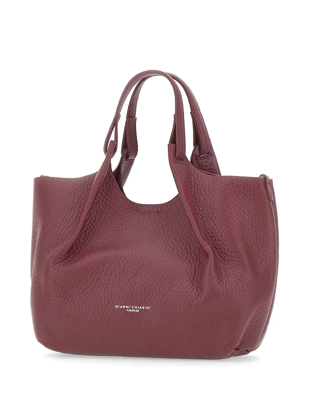 GIANNI CHIARINI Dua bewerkte leren shopper Rood