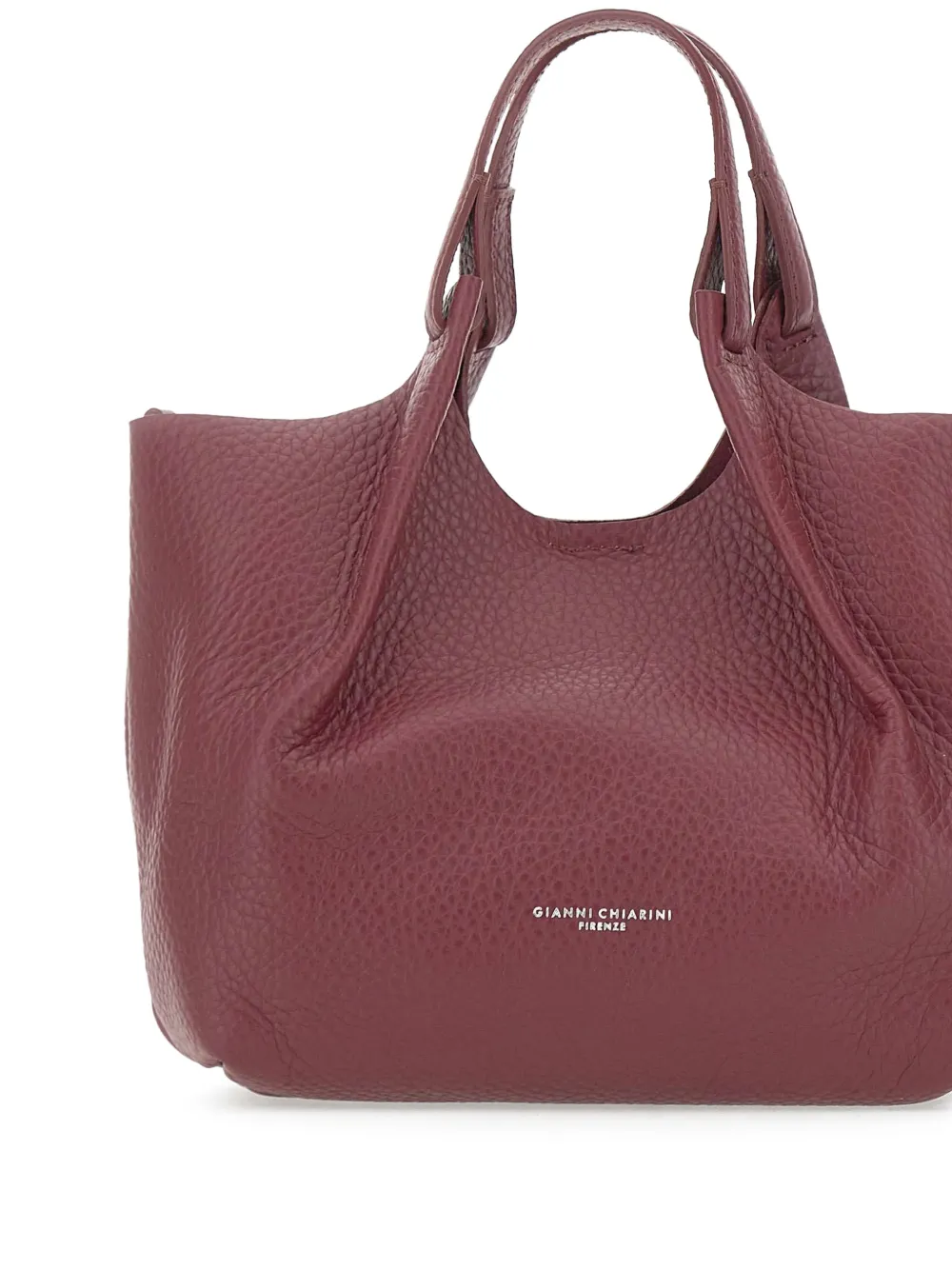GIANNI CHIARINI Dua bewerkte leren shopper Rood