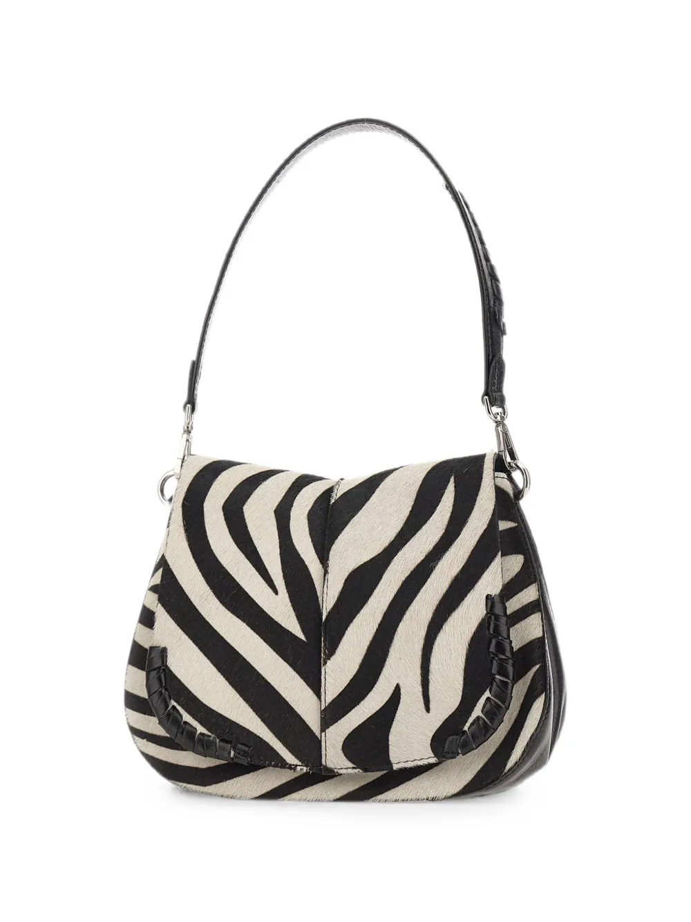 GIANNI CHIARINI Helena zebra-print Shoulder Bag | Black | FARFETCH