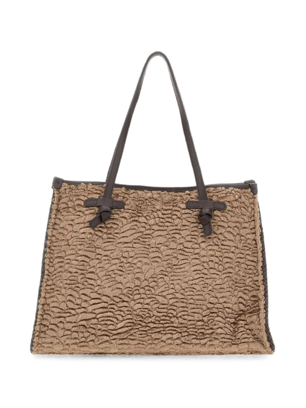 Marcella Club Marcella Faux Fur-effect Tote Bag In Brown