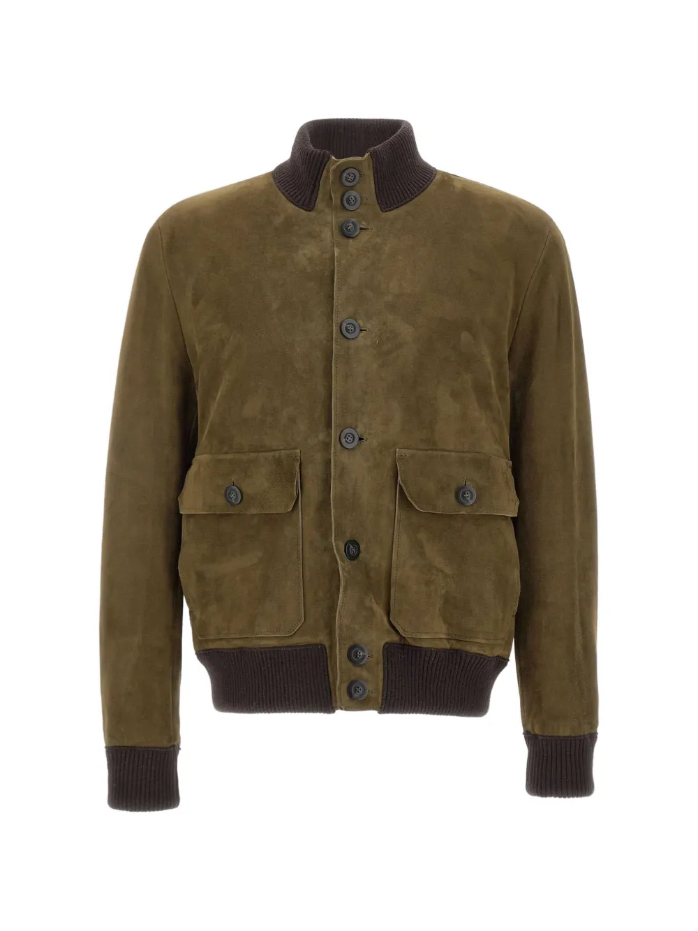 VOLFAGLI San Severo Buccio suede bomber jacket - Verde