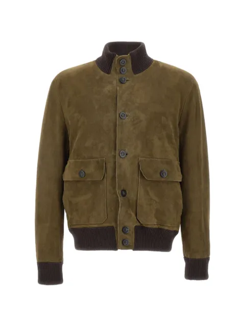 VOLFAGLI San Severo Buccio suede bomber jacket