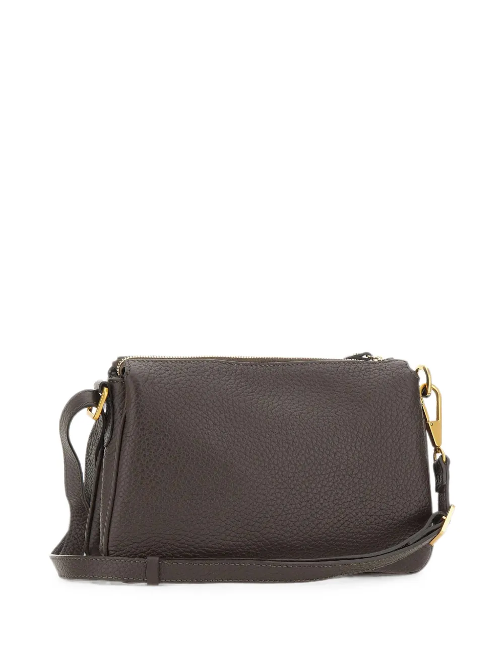 GIANNI CHIARINI Brooke leren crossbodytas met textuur Bruin