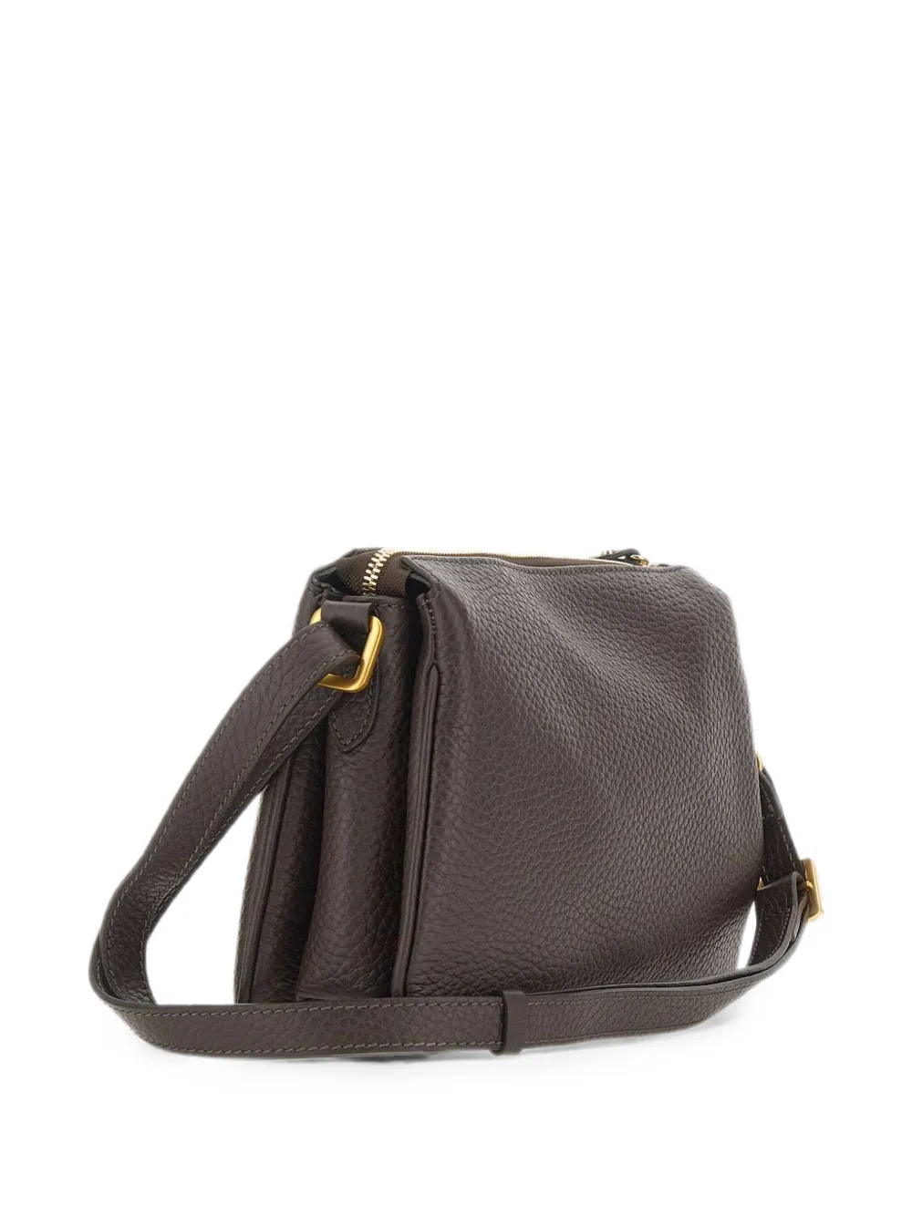 GIANNI CHIARINI Brooke leren crossbodytas met textuur Bruin