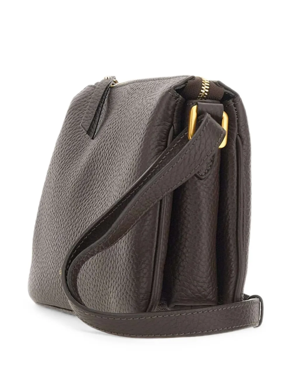 GIANNI CHIARINI Brooke leren crossbodytas met textuur Bruin