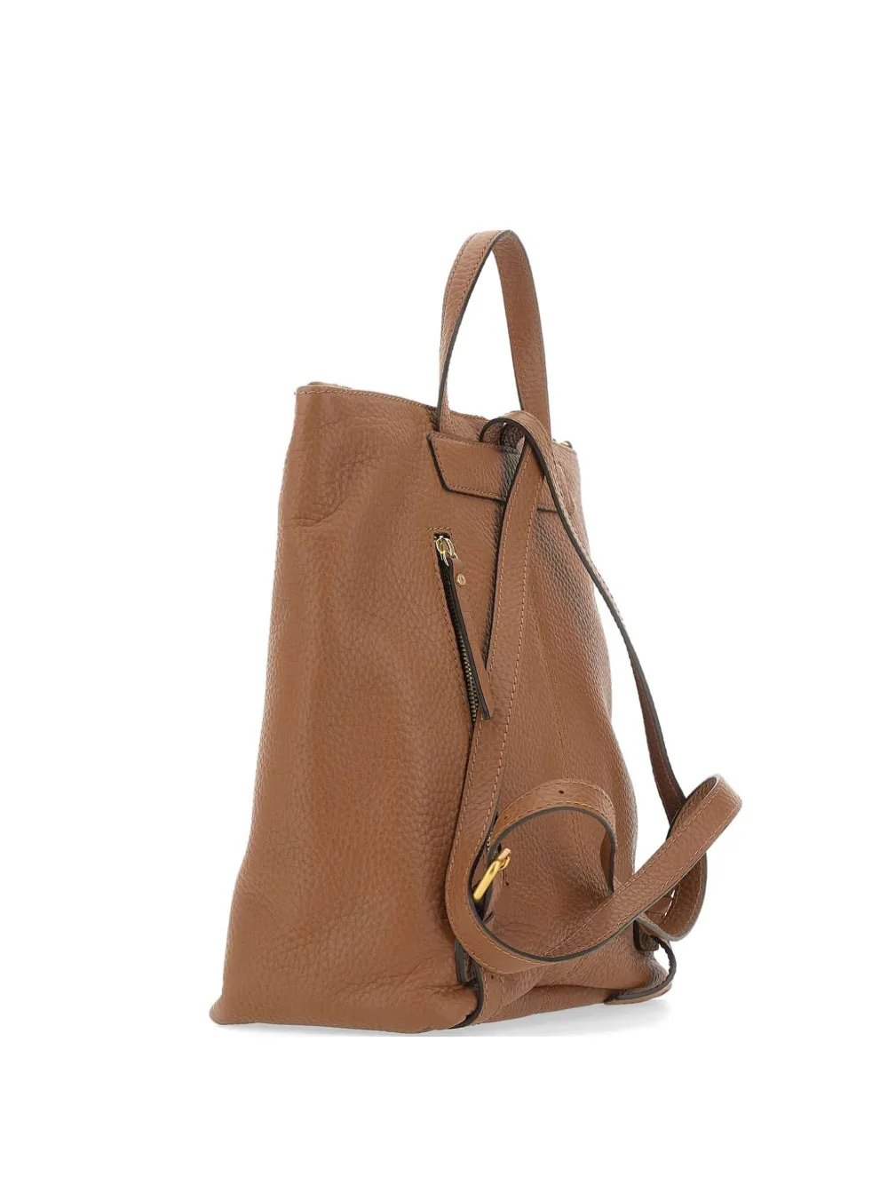 GIANNI CHIARINI Sandra maxi-grain leather backpack - Marrone
