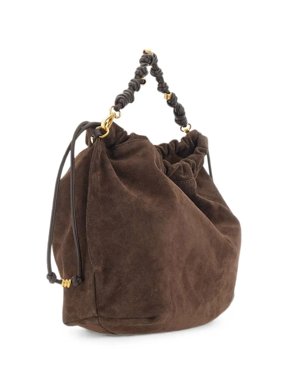 GIANNI CHIARINI Morgana grote geknoopte schoudertas Bruin