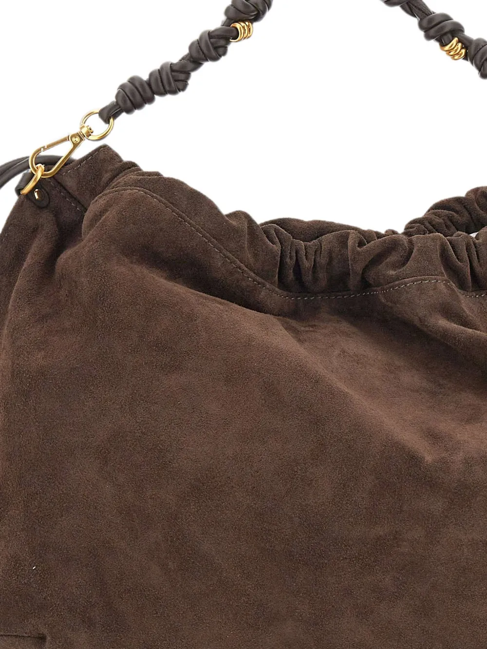 GIANNI CHIARINI Morgana grote geknoopte schoudertas Bruin
