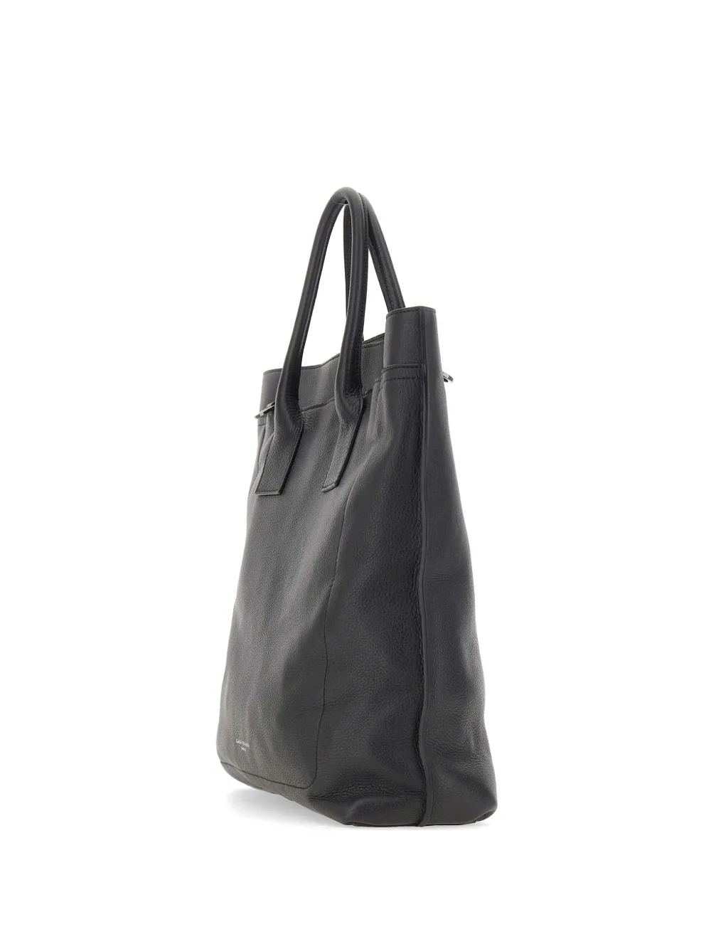 GIANNI CHIARINI Florence hammered-leather tote bag - Nero