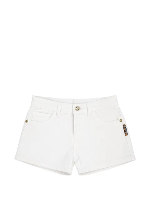 Just Cavalli logo-print denim shorts