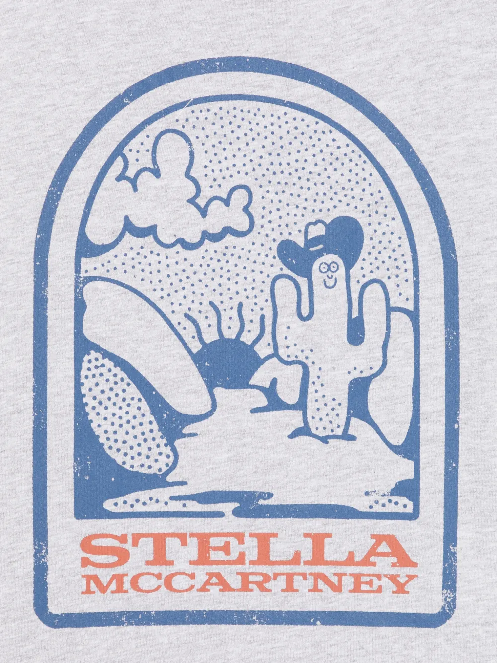 Stella McCartney Kids T-shirt met grafische print Grijs