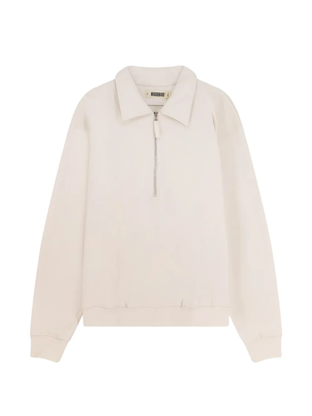 Woodbird half-zip cotton sweater - Toni neutri
