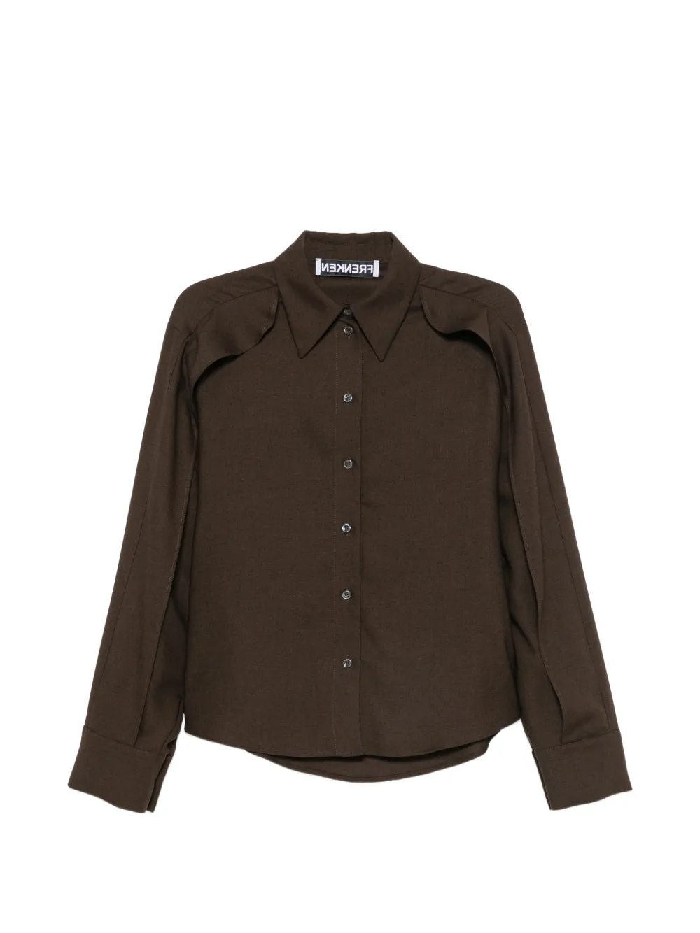 Frenken ruffled-trim long-sleeve shirt